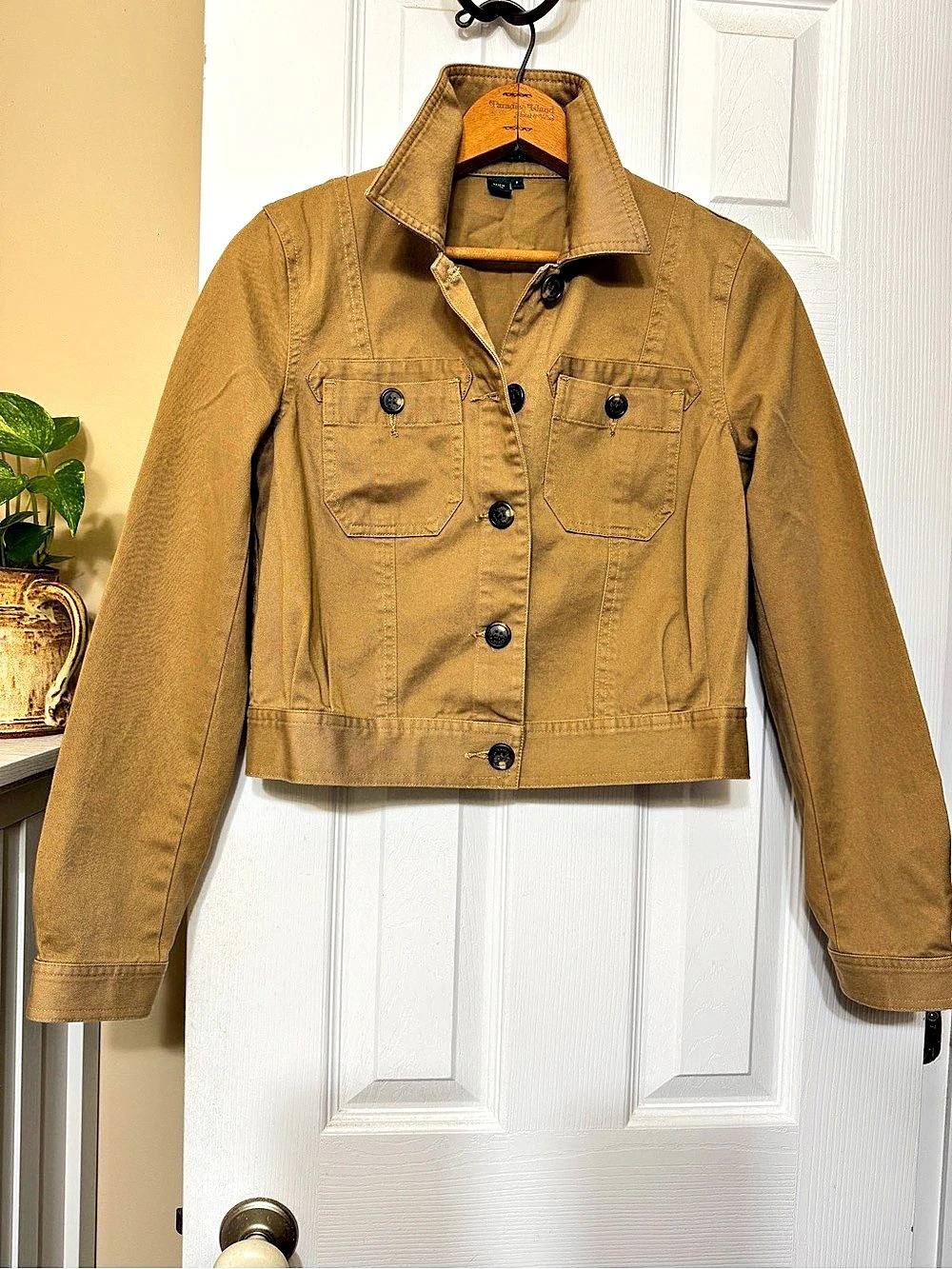 Lauren Ralph Lauren Petite Utility Jacket in Tan- Size P-Like New